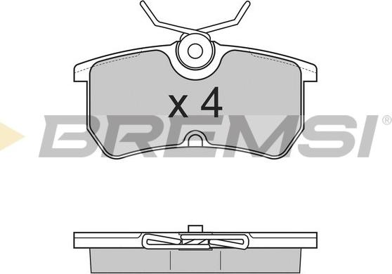 Bremsi BP2844 - Kit pastiglie freno, Freno a disco autozon.pro