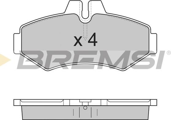 Bremsi BP2845 - Kit pastiglie freno, Freno a disco autozon.pro