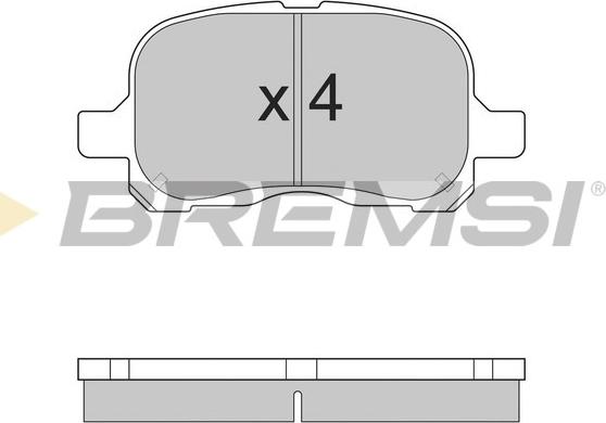 Bremsi BP2859 - Kit pastiglie freno, Freno a disco autozon.pro