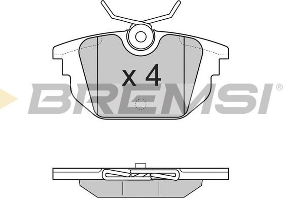 Bremsi BP2850 - Kit pastiglie freno, Freno a disco autozon.pro