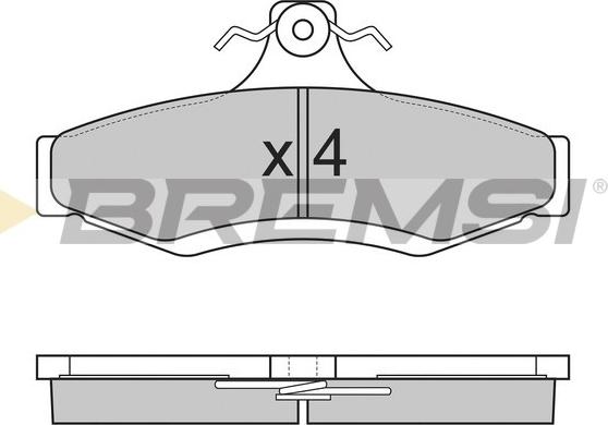 Bremsi BP2851 - Kit pastiglie freno, Freno a disco autozon.pro