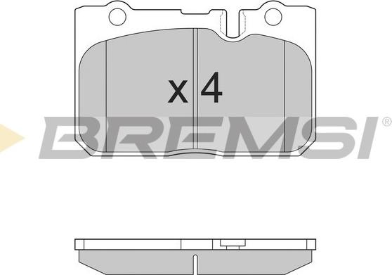 Bremsi BP2858 - Kit pastiglie freno, Freno a disco autozon.pro