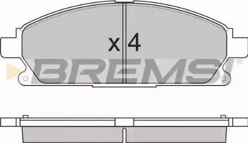 Bremsi BP2857 - Kit pastiglie freno, Freno a disco autozon.pro