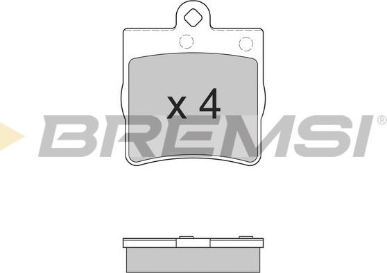 Bremsi BP2861 - Kit pastiglie freno, Freno a disco autozon.pro