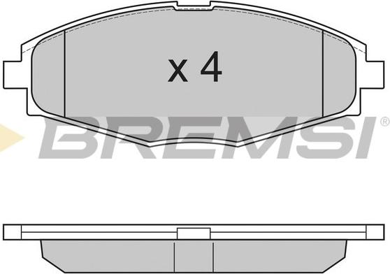 Bremsi BP2804 - Kit pastiglie freno, Freno a disco autozon.pro