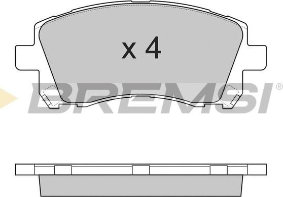 Bremsi BP2819 - Kit pastiglie freno, Freno a disco autozon.pro