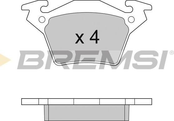 Bremsi BP2880 - Kit pastiglie freno, Freno a disco autozon.pro