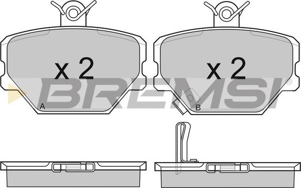 Bremsi BP2881 - Kit pastiglie freno, Freno a disco autozon.pro