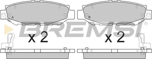 Bremsi BP2831 - Kit pastiglie freno, Freno a disco autozon.pro