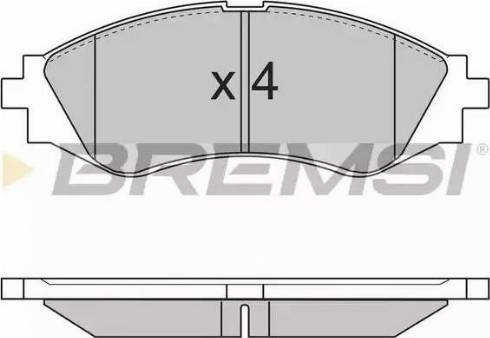 Bremsi BP2833 - Kit pastiglie freno, Freno a disco autozon.pro