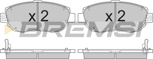 Bremsi BP2832 - Kit pastiglie freno, Freno a disco autozon.pro