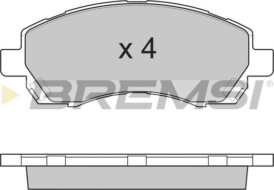 Bremsi BP2820 - Kit pastiglie freno, Freno a disco autozon.pro