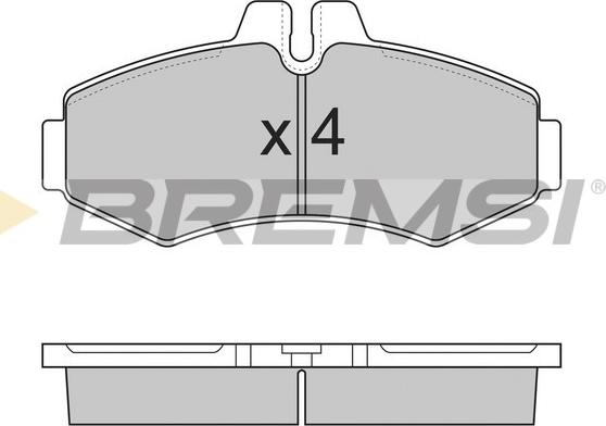 Bremsi BP2821 - Kit pastiglie freno, Freno a disco autozon.pro