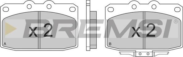 Bremsi BP2369 - Kit pastiglie freno, Freno a disco autozon.pro