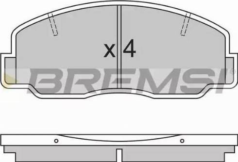 Bremsi BP2305 - Kit pastiglie freno, Freno a disco autozon.pro