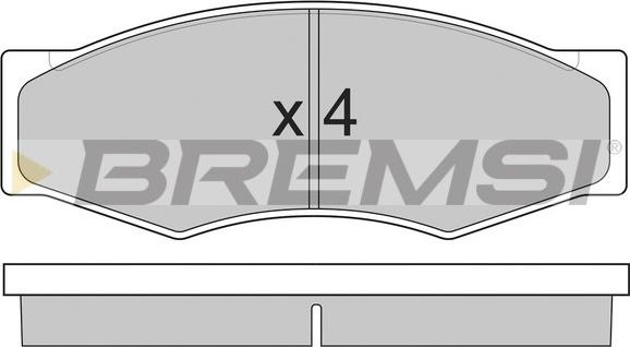 Bremsi BP2302 - Kit pastiglie freno, Freno a disco autozon.pro