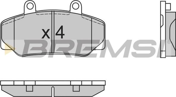 Bremsi BP2386 - Kit pastiglie freno, Freno a disco autozon.pro