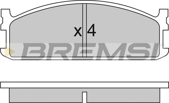 Bremsi BP2321 - Kit pastiglie freno, Freno a disco autozon.pro