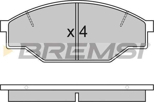 Bremsi BP2322 - Kit pastiglie freno, Freno a disco autozon.pro