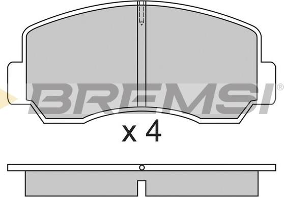 Bremsi BP2296 - Kit pastiglie freno, Freno a disco autozon.pro