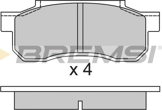 Bremsi BP2292 - Kit pastiglie freno, Freno a disco autozon.pro