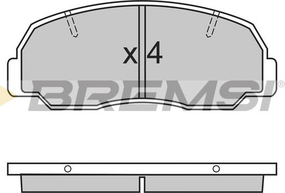 Bremsi BP2297 - Kit pastiglie freno, Freno a disco autozon.pro