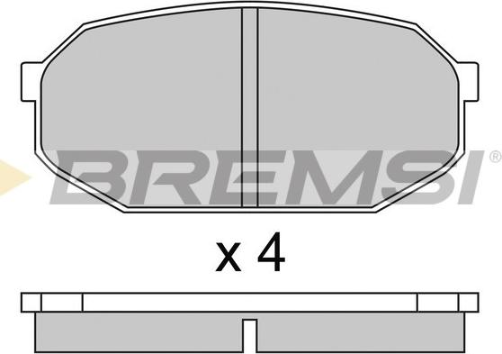 Bremsi BP2249 - Kit pastiglie freno, Freno a disco autozon.pro