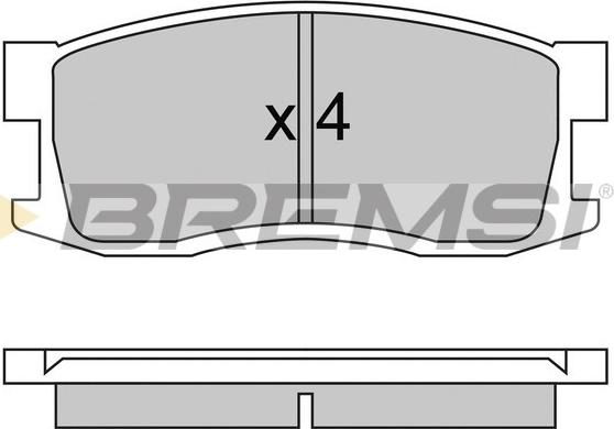 Bremsi BP2244 - Kit pastiglie freno, Freno a disco autozon.pro