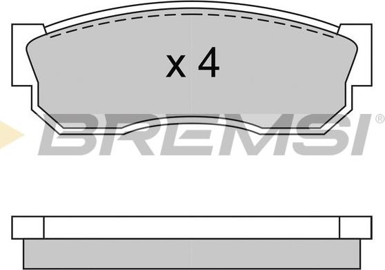 Bremsi BP2246 - Kit pastiglie freno, Freno a disco autozon.pro