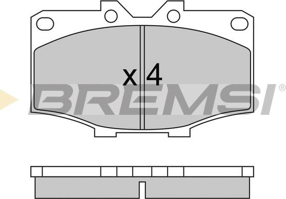 Bremsi BP2242 - Kit pastiglie freno, Freno a disco autozon.pro