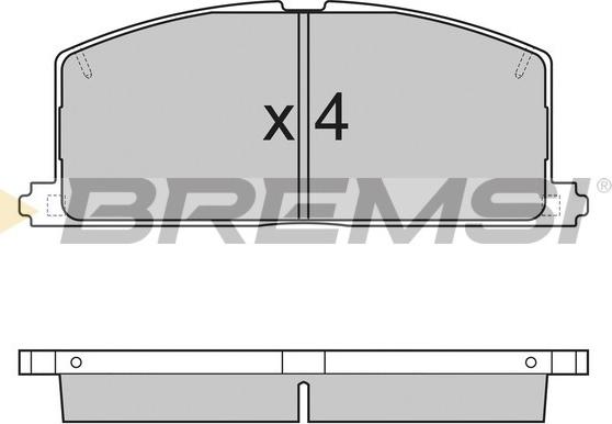 Bremsi BP2255 - Kit pastiglie freno, Freno a disco autozon.pro