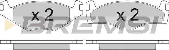 Bremsi BP2260 - Kit pastiglie freno, Freno a disco autozon.pro