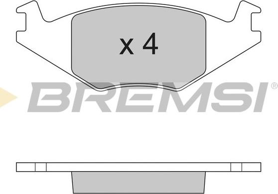 Bremsi BP2262 - Kit pastiglie freno, Freno a disco autozon.pro