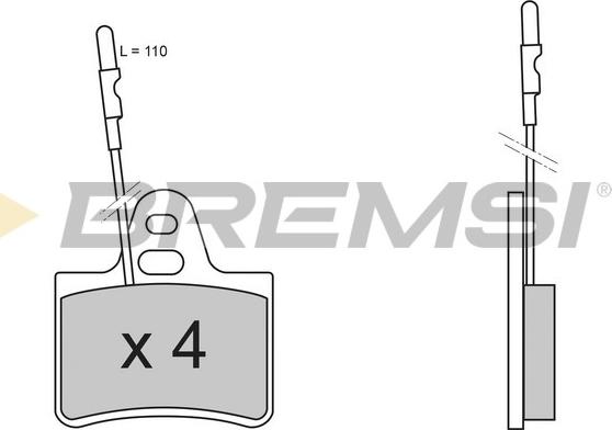 Bremsi BP2214 - Kit pastiglie freno, Freno a disco autozon.pro