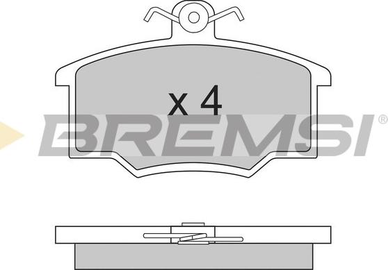 Bremsi BP2281 - Kit pastiglie freno, Freno a disco autozon.pro