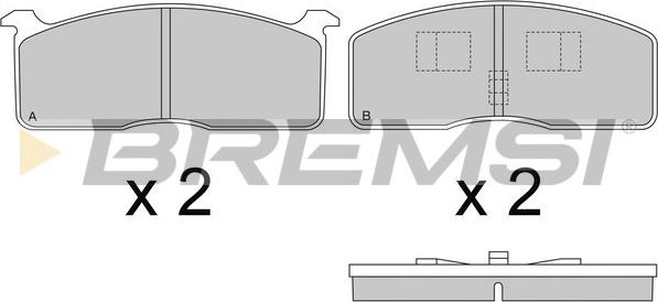 Bremsi BP2239 - Kit pastiglie freno, Freno a disco autozon.pro