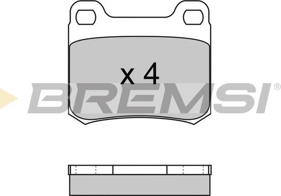 Bremsi BP2227 - Kit pastiglie freno, Freno a disco autozon.pro