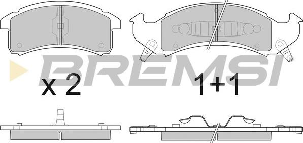 Bremsi BP2799 - Kit pastiglie freno, Freno a disco autozon.pro