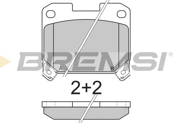 Bremsi BP2741 - Kit pastiglie freno, Freno a disco autozon.pro