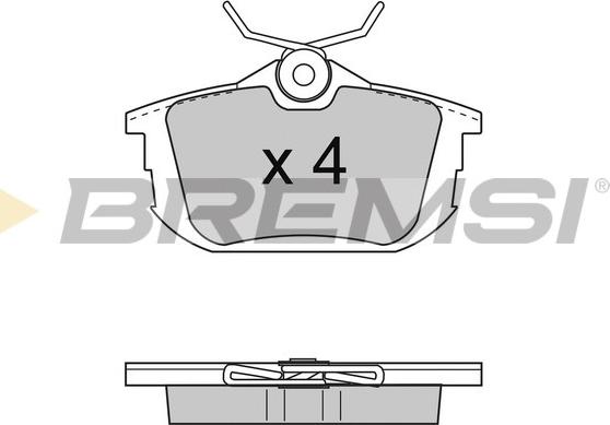 Bremsi BP2742 - Kit pastiglie freno, Freno a disco autozon.pro