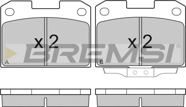 Bremsi BP2755 - Kit pastiglie freno, Freno a disco autozon.pro