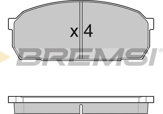 Bremsi BP2756 - Kit pastiglie freno, Freno a disco autozon.pro