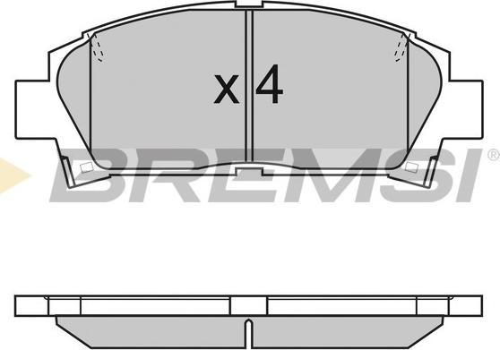 Bremsi BP2752 - Kit pastiglie freno, Freno a disco autozon.pro