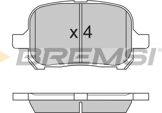 Bremsi BP2761 - Kit pastiglie freno, Freno a disco autozon.pro