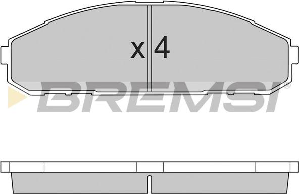 Bremsi BP2762 - Kit pastiglie freno, Freno a disco autozon.pro