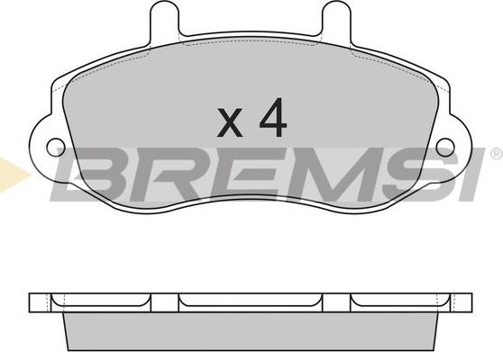 Bremsi BP2767 - Kit pastiglie freno, Freno a disco autozon.pro