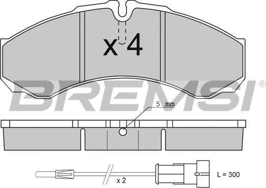 Bremsi BP2706 - Kit pastiglie freno, Freno a disco autozon.pro