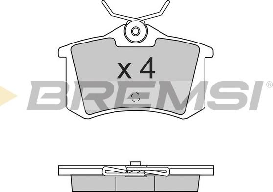 Bremsi BP2701 - Kit pastiglie freno, Freno a disco autozon.pro