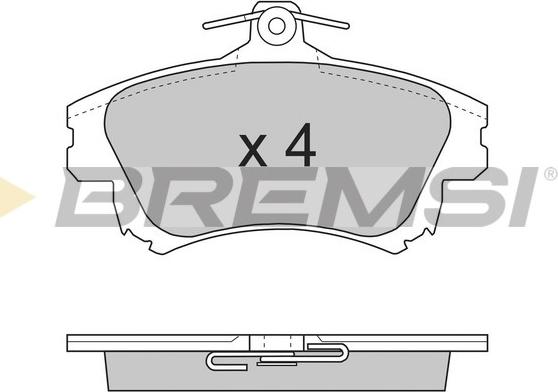 Bremsi BP2703 - Kit pastiglie freno, Freno a disco autozon.pro