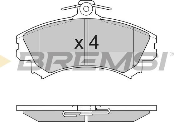 Bremsi BP2702 - Kit pastiglie freno, Freno a disco autozon.pro